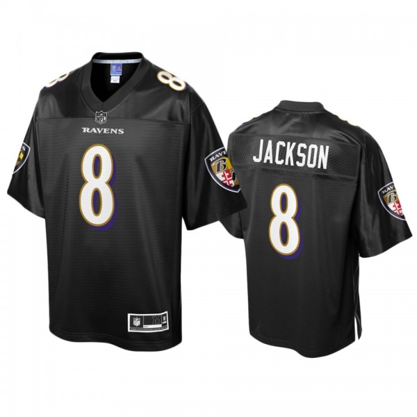 Baltimore Ravens Lamar Jackson Black Pro Line Jers...