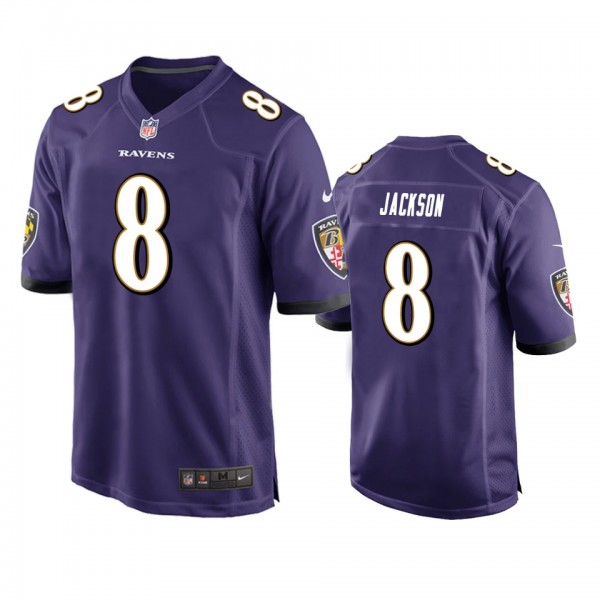 Baltimore Ravens Lamar Jackson Purple Game Jersey