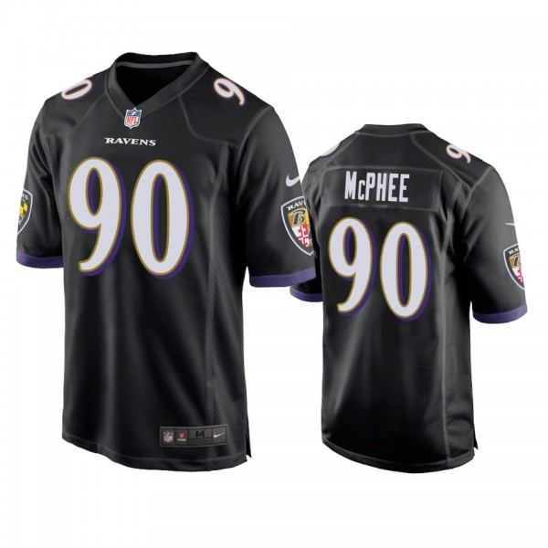 Baltimore Ravens Pernell McPhee Black Game Jersey