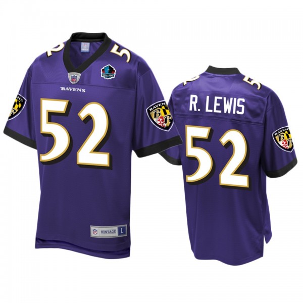 Baltimore Ravens Ray Lewis Purple Hall Of Fame Jer...