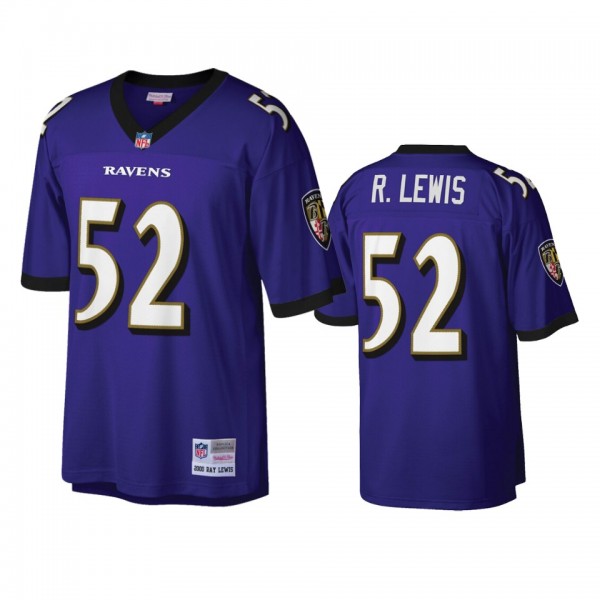Baltimore Ravens Ray Lewis Purple Retired Player J...