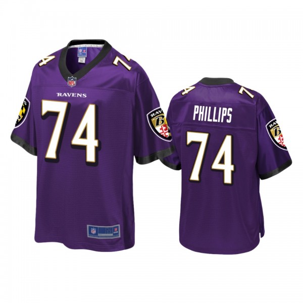 Baltimore Ravens Tyre Phillips Purple Pro Line Jersey - Men's