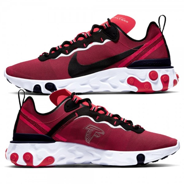 Men's Nike React Element 55 Atlanta Falcons Red Shoes