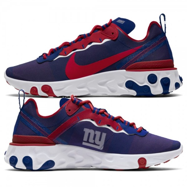 Men's Nike React Element 55 New York Giants Royal ...