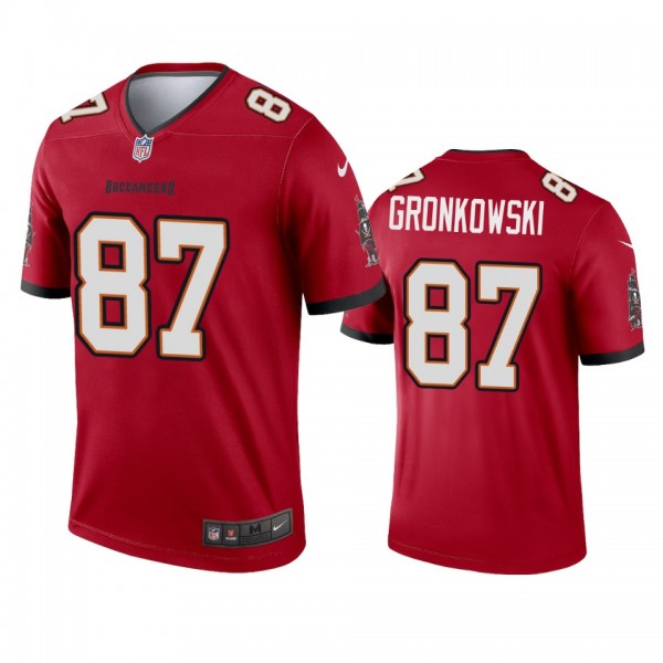 Tampa Bay Buccaneers Rob Gronkowski Red Legend Jer...
