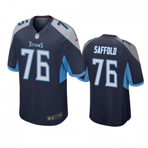 Tennessee Titans #76 Rodger Saffold Navy Game Jersey