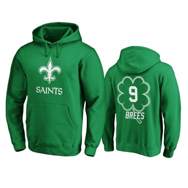 Men's New Orleans Saints Drew Brees Green St. Patr...