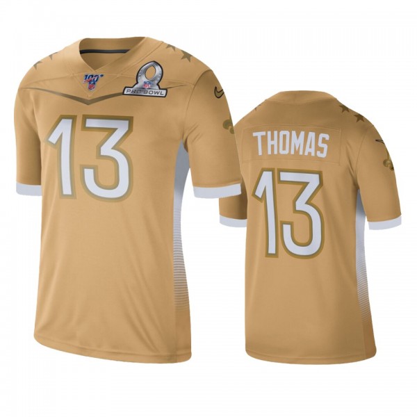 New Orleans Saints Michael Thomas Gold NFC 2020 Pro Bowl Game Jersey