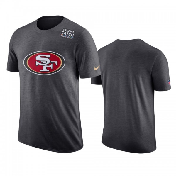 Men's San Francisco 49ers Anthracite Crucial Catch T-Shirt