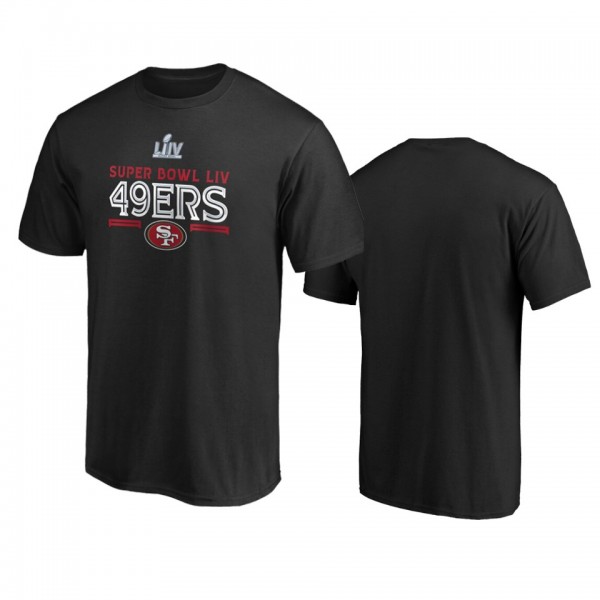 Men's San Francisco 49ers Black Super Bowl LIV Gridiron T-Shirt