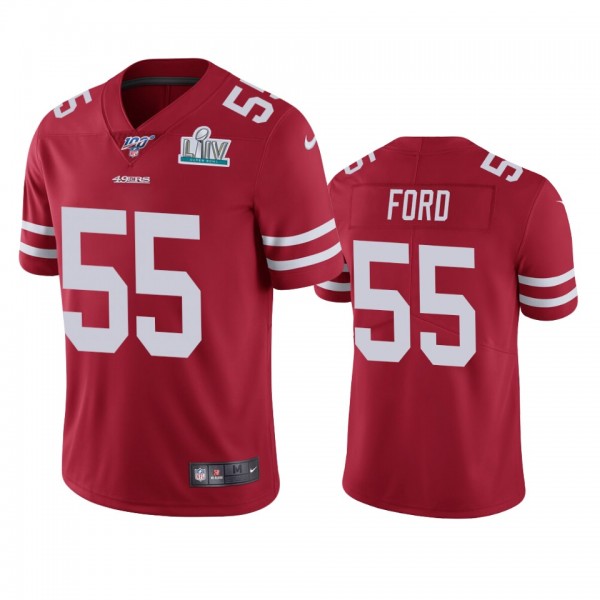 San Francisco 49ers Dee Ford Scarlet Super Bowl LI...