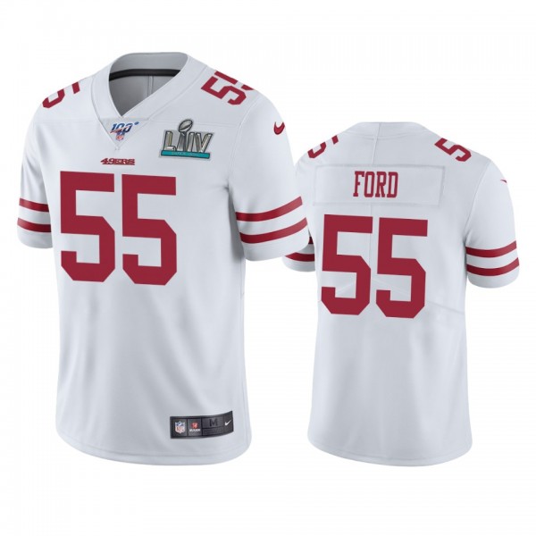 San Francisco 49ers Dee Ford White Super Bowl LIV ...