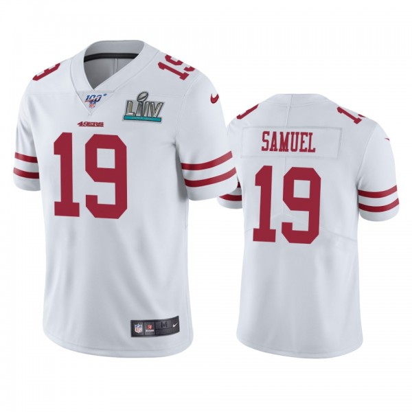 San Francisco 49ers Deebo Samuel White Super Bowl LIV Vapor Limited Jersey