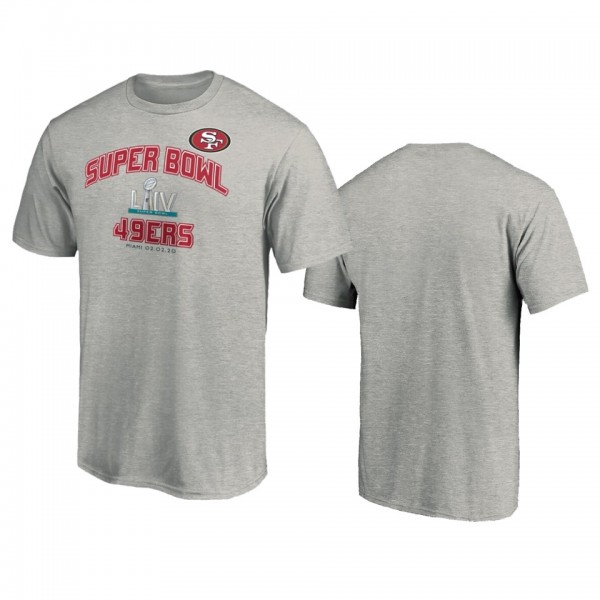 Men's San Francisco 49ers Heather Charcoal Super Bowl LIV Heart & Soul T-Shirt