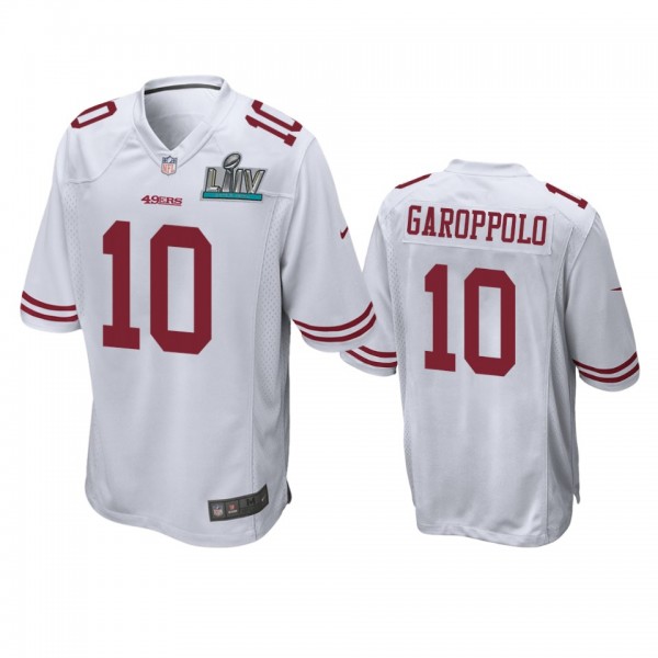 San Francisco 49ers Jimmy Garoppolo White Super Bowl LIV Game Jersey