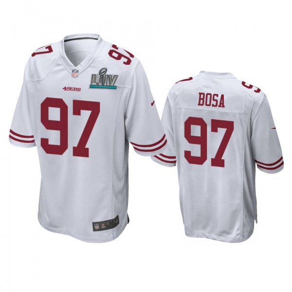 San Francisco 49ers Nick Bosa White Super Bowl LIV...
