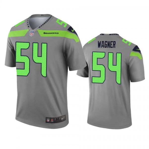 Seattle Seahawks Bobby Wagner Gray Inverted Legend...
