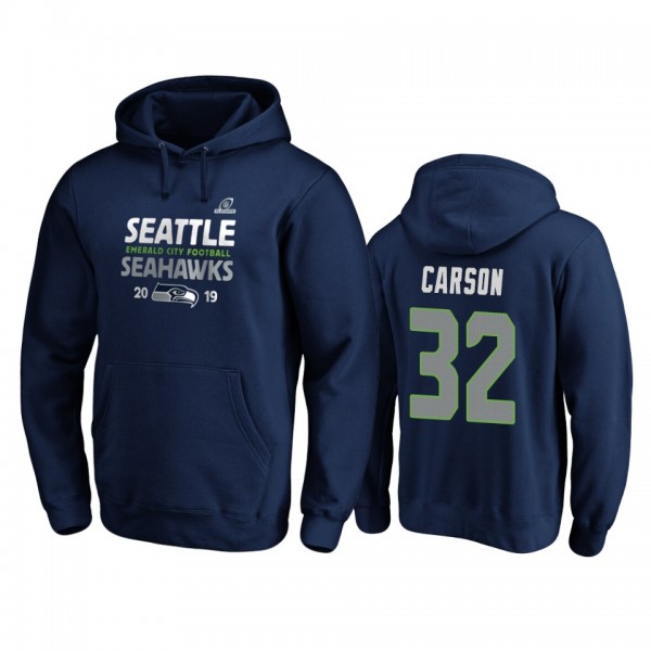 Seattle Seahawks Chris Carson College Navy 2019 NF...