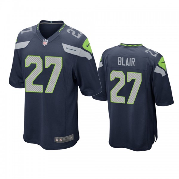 Seattle Seahawks Marquise Blair Navy 2019 NFL Draft Game Jersey
