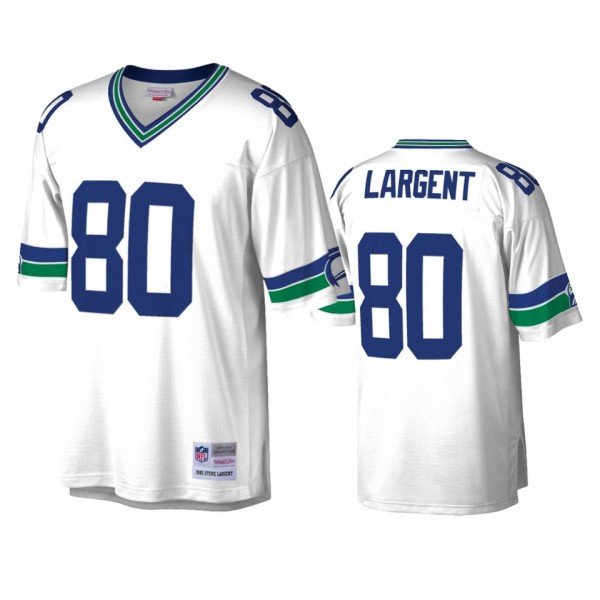 Seattle Seahawks Steve Largent White Legacy Replic...