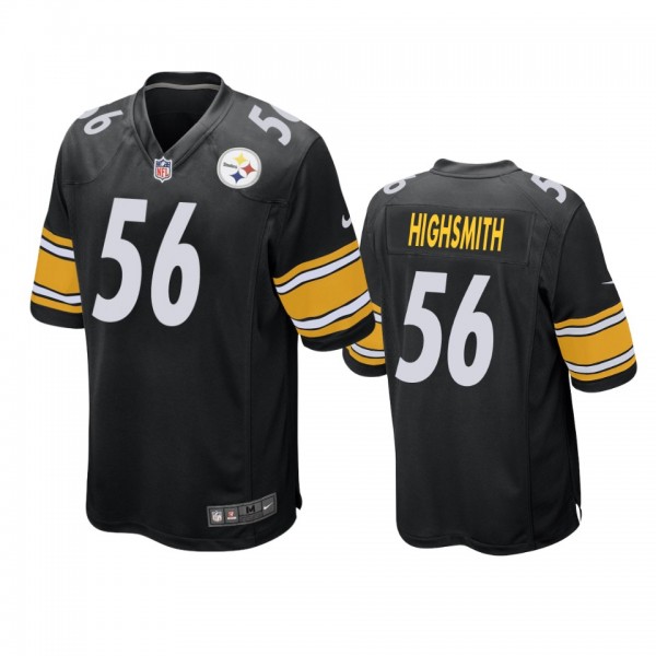 Pittsburgh Steelers Alex Highsmith Black Game Jers...