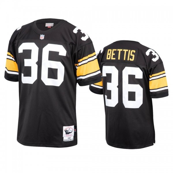 Pittsburgh Steelers Jerome Bettis Black 1996 Authentic Throwback Jersey