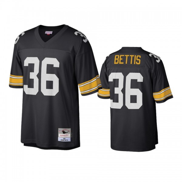 Jerome Bettis Steelers Mitchell & Ness Black V...