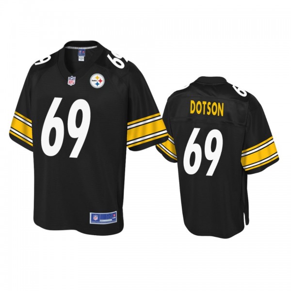 Pittsburgh Steelers Kevin Dotson Black Pro Line Je...
