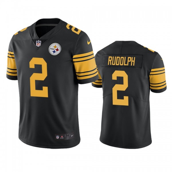 Pittsburgh Steelers Mason Rudolph Black Color Rush...