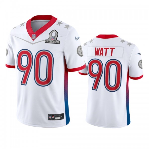 Pittsburgh Steelers T.J. Watt White Game 2022 AFC ...