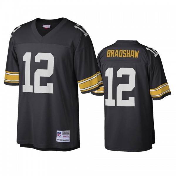 Pittsburgh Steelers Terry Bradshaw Black Legacy Replica Jersey