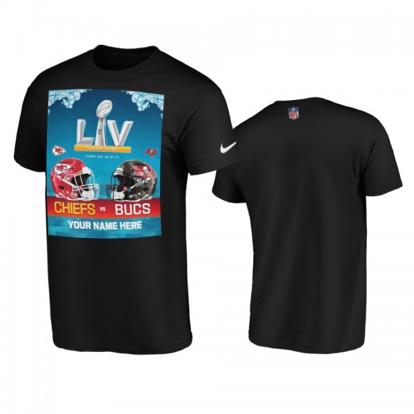 Men's Super Bowl LV Black Poster T-Shirt