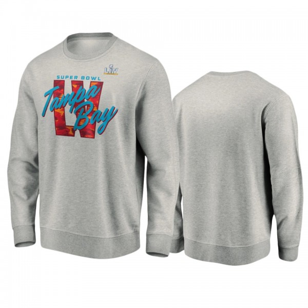 Men's Super Bowl LV Heathered Gray Tampa Tackle Sw...