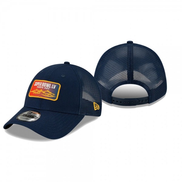 Men's Super Bowl LV Navy 9FORTY Patch Hat