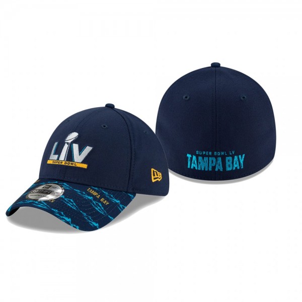 Men's Super Bowl LV Navy Pattern 39THIRTY Hat