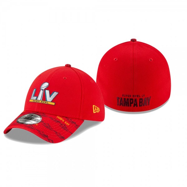 Men's Super Bowl LV Red Pattern 39THIRTY Hat