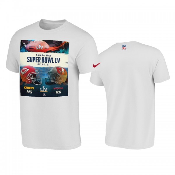 Men's Super Bowl LV White Matchup T-Shirt