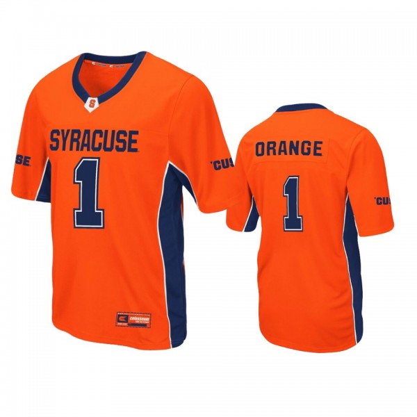 Syracuse Orange #1 Orange Max Power Football Jerse...
