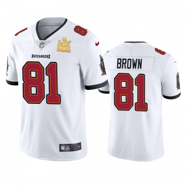 Tampa Bay Buccaneers Antonio Brown White Super Bow...