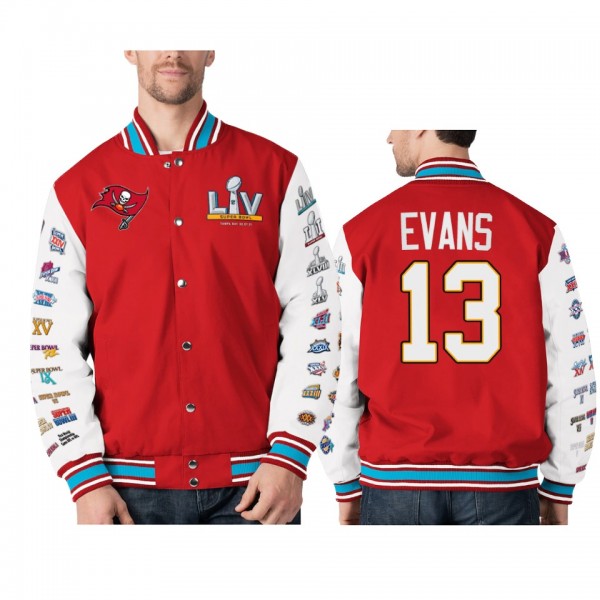 Tampa Bay Buccaneers Mike Evans Red Super Bowl LV Jacket