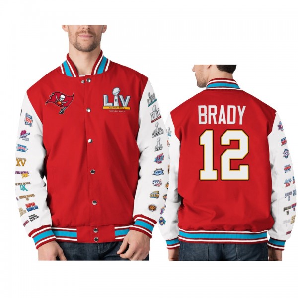 Tampa Bay Buccaneers Tom Brady Red Super Bowl LV J...