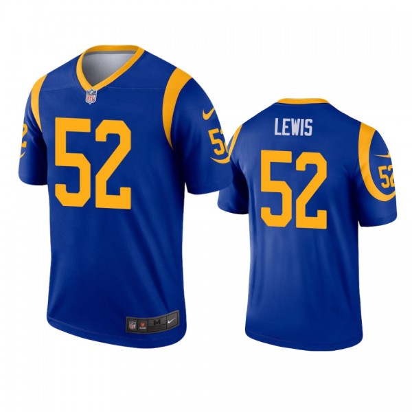 Los Angeles Rams Terrell Lewis Royal Legend Jersey