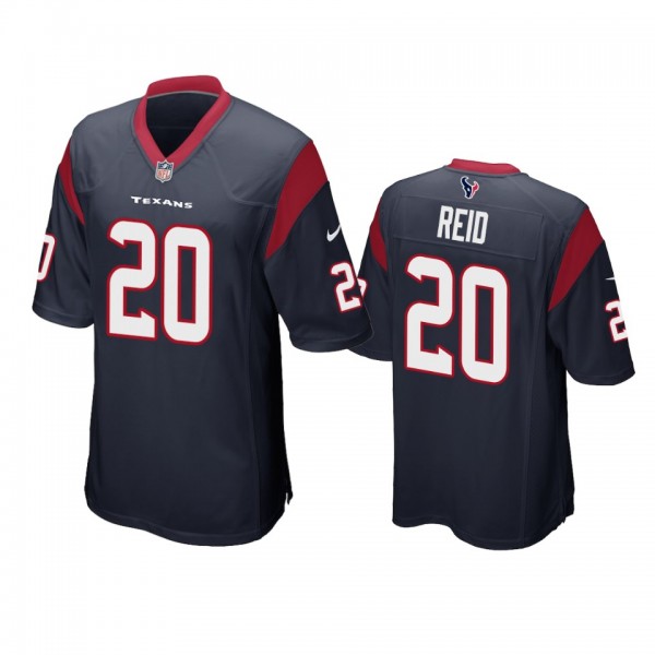 Houston Texans #20 Justin Reid Navy Game Jersey - ...