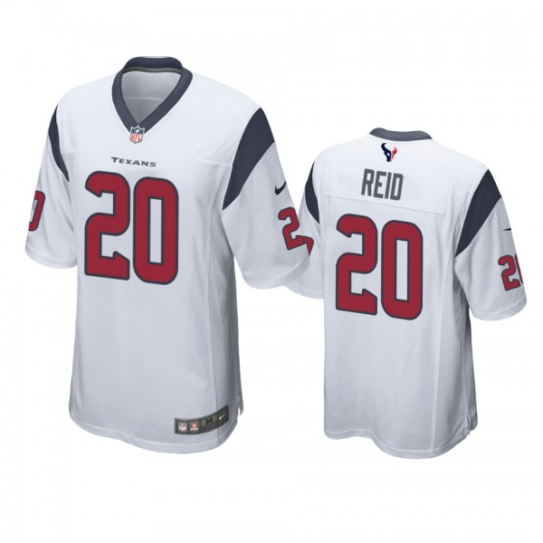 Houston Texans #20 Justin Reid White Game Jersey -...