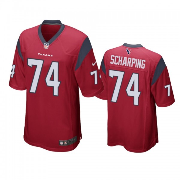 Houston Texans Max Scharping Red Game Jersey