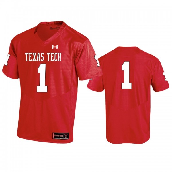 Texas Tech Red Raiders #1 Red Game Special Jersey