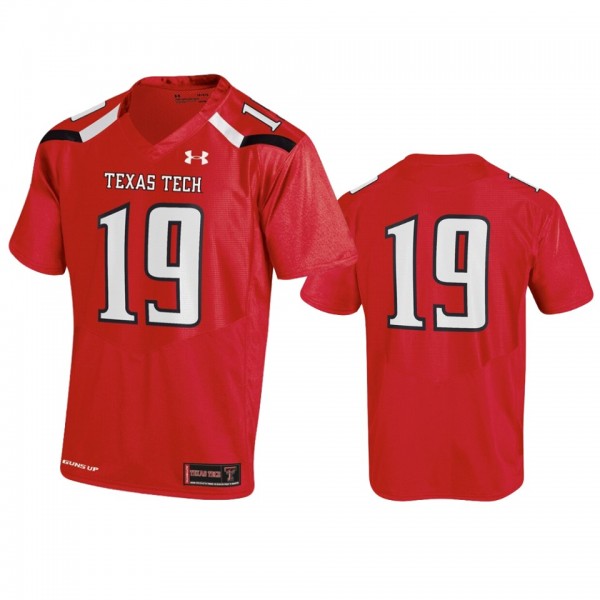 Texas Tech Red Raiders #19 Red Replica Jersey