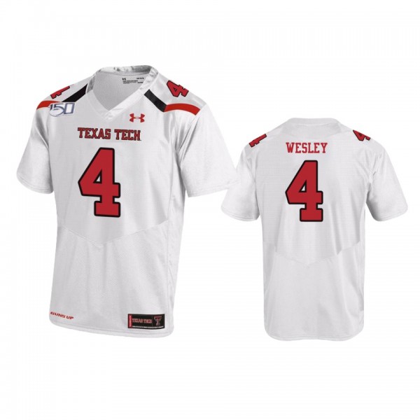 Texas Tech Red Raiders Antoine Wesley White Colleg...