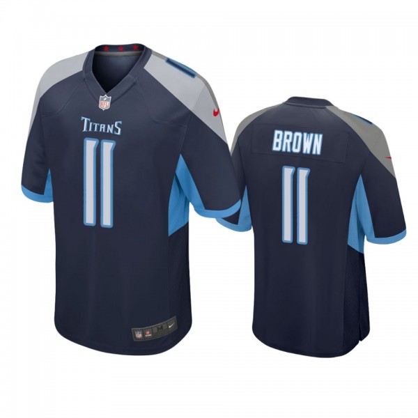 Tennessee Titans A.J. Brown Navy 2019 NFL Draft Game Jersey