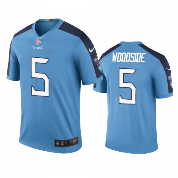 Tennessee Titans Logan Woodside Light Blue Color Rush Legend Jersey - Men's